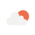 few clouds